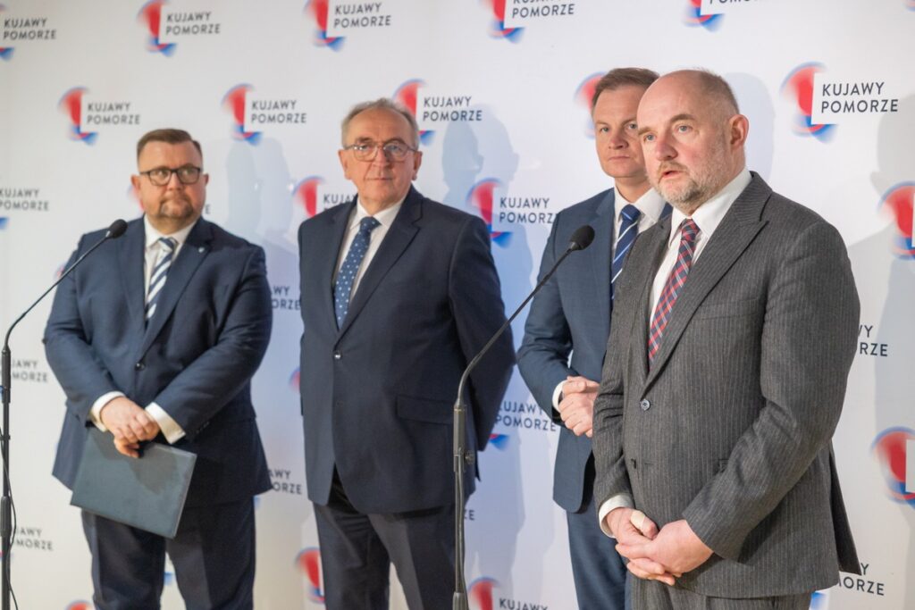 Cztery regiony wspólnie na rzecz S15, spotkanie marszałków w Toruniu fot. Mikołaj Kuras dla UMWKP