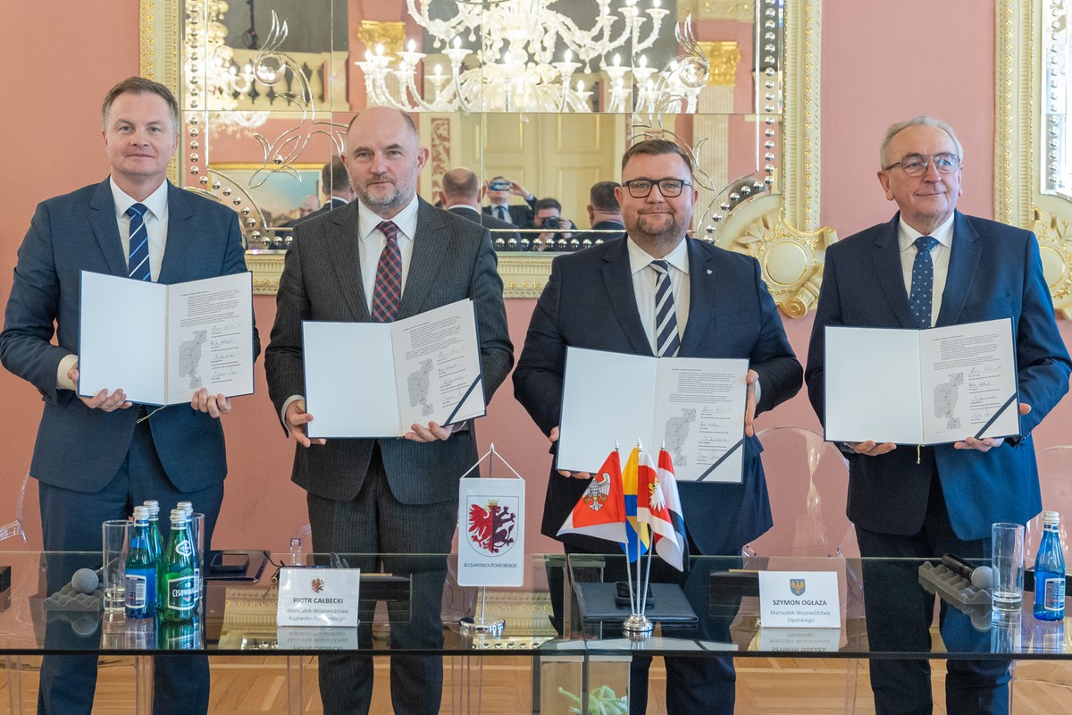 Cztery regiony wspólnie na rzecz S15, spotkanie marszałków w Toruniu fot. Mikołaj Kuras dla UMWKP