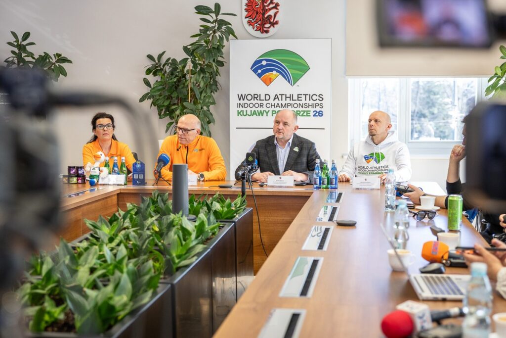 Conference regarding the World Indoor Championships Kujawy–Pomorze 26, photo by Szymon Zdziebło/tarantoga.pl for the UMWKP