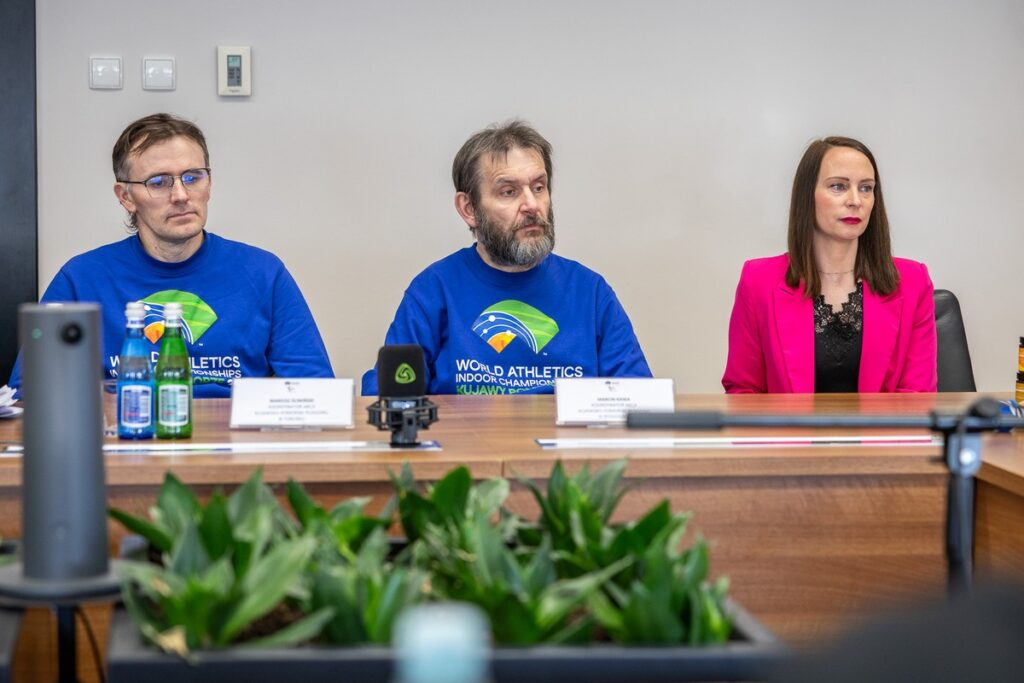 Conference regarding the World Indoor Championships Kujawy–Pomorze 26, photo by Szymon Zdziebło/tarantoga.pl for the UMWKP