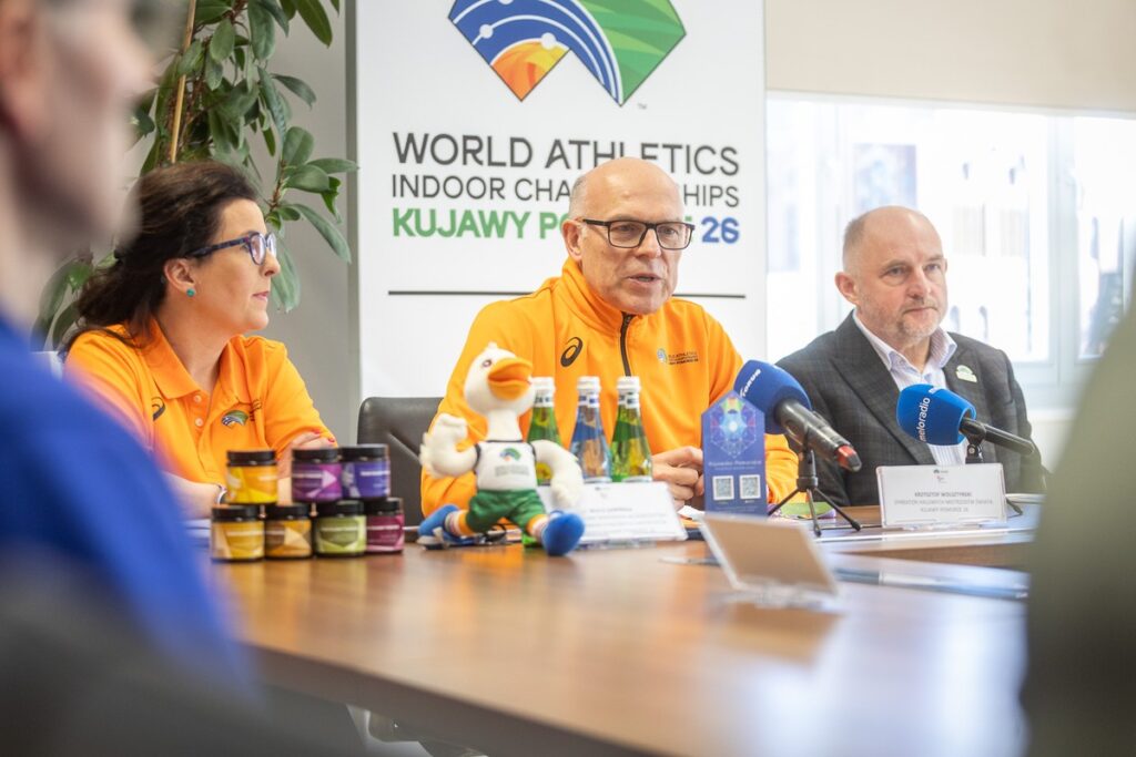 Conference regarding the World Indoor Championships Kujawy–Pomorze 26, photo by Szymon Zdziebło/tarantoga.pl for the UMWKP