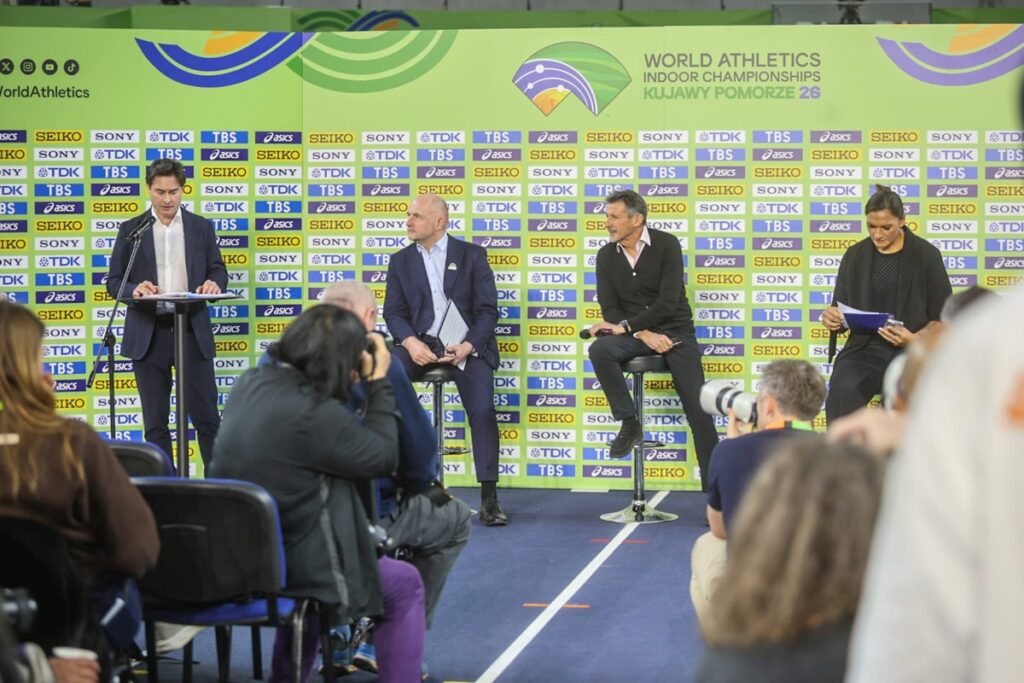 Kujawsko-Pomorska Arena Toruń press conference, 19 March 2026, photo by Szymon Zdziebło/tarantoga.pl for the Marshal’s Office