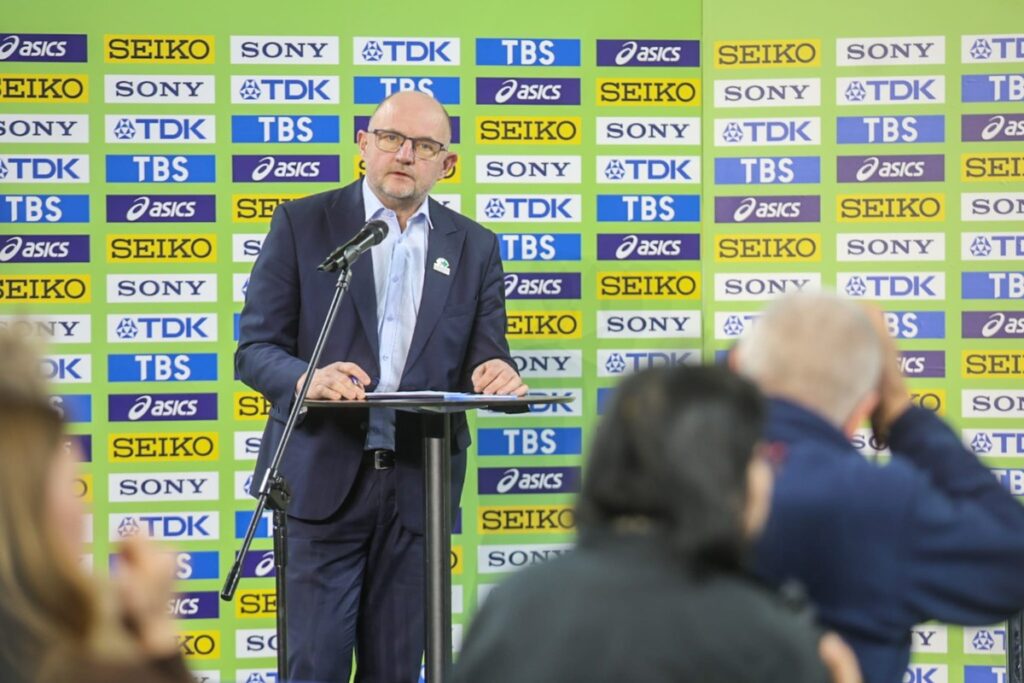 Kujawsko-Pomorska Arena Toruń press conference, 19 March 2026, photo by Szymon Zdziebło/tarantoga.pl for the Marshal’s Office