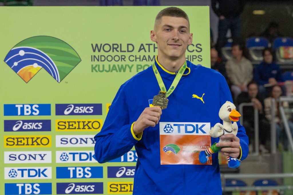 Ceremonia medalowa przed popołudniową sesją HMŚ Kujawy Pomorze 26, 21 marca 2026 r., fot. Mikołaj Kuras dla UMWKP