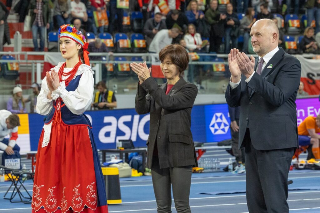 Ceremonia medalowa przed popołudniową sesją HMŚ Kujawy Pomorze 26, 21 marca 2026 r., fot. Mikołaj Kuras dla UMWKP