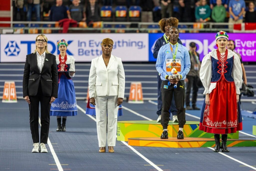 Ceremonia medalowa przed popołudniową sesją HMŚ Kujawy Pomorze 26, 22 marca, fot. Szymon Zdzieło/tarantoga.pl dla UMWKP