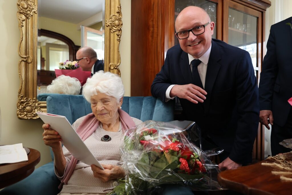 105. urodziny płk Urszuli Tauer, fot. Mikołaj Kuras dla UMWKP