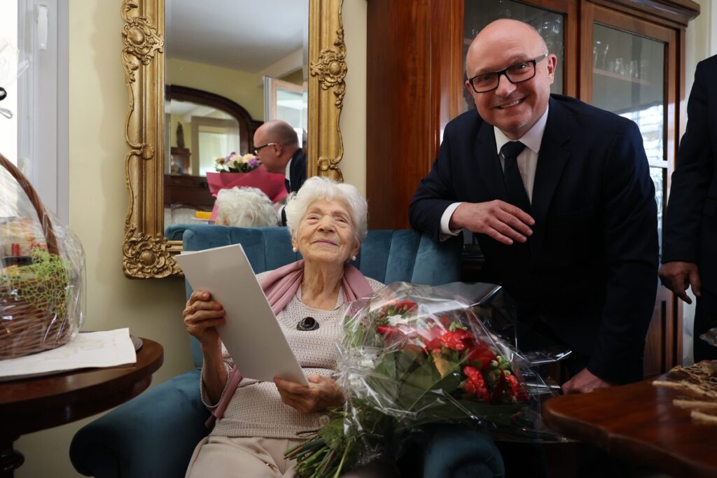 105. urodziny płk Urszuli Tauer, fot. Mikołaj Kuras dla UMWKP