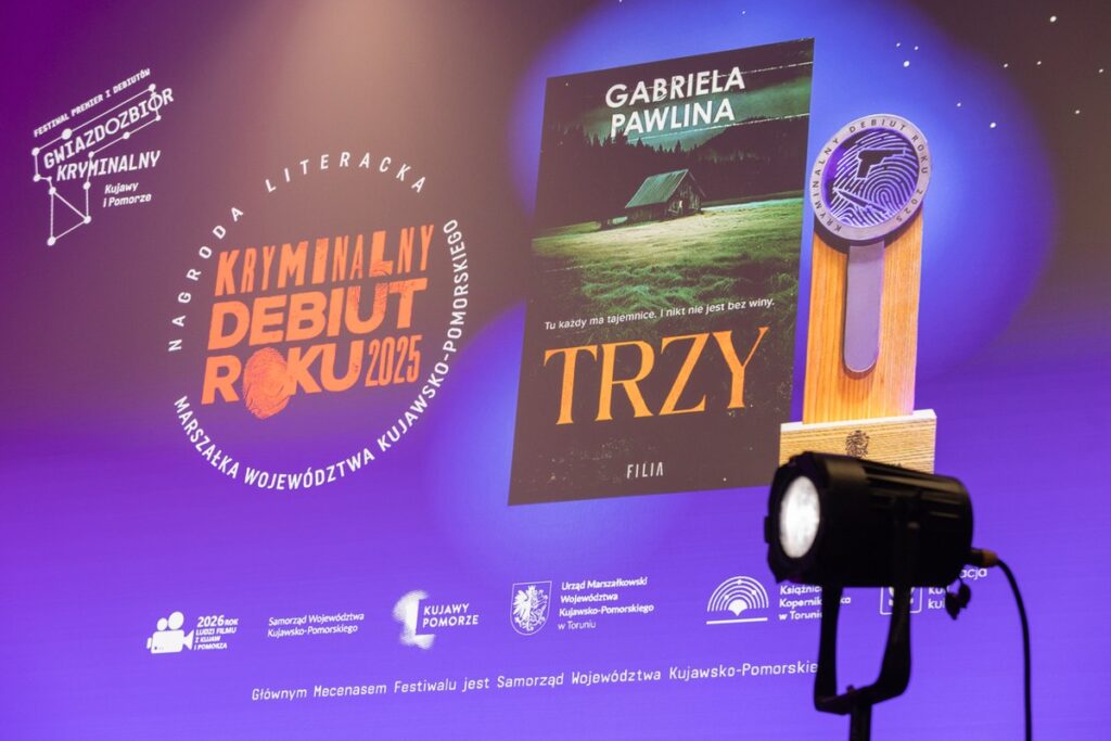 “Three” – Crime Debut of the Year Award. Photo: Mikołaj Kuras for UMWKP