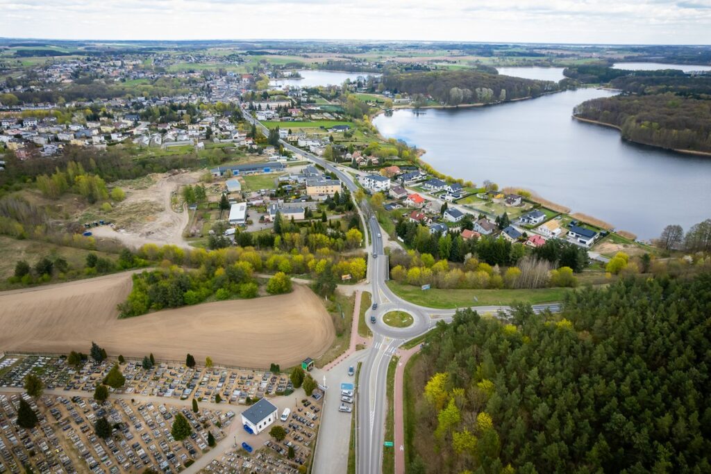 Site designated for the construction of the Więcbork bypass; photo by Tomasz Czachorowski/eventphoto.com.pl for UMWKP