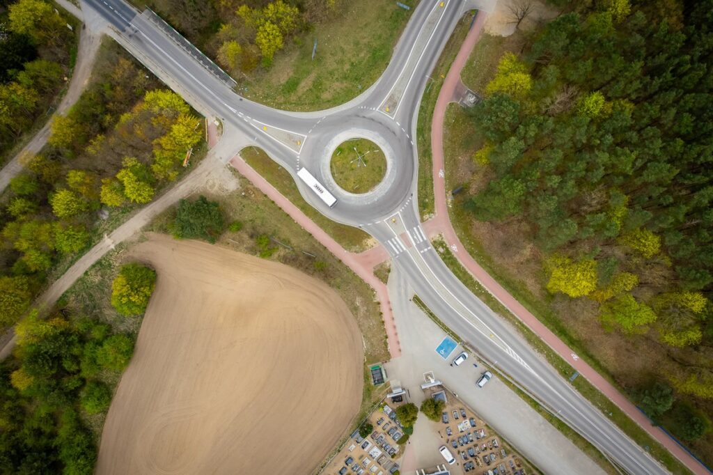 Site designated for the construction of the Więcbork bypass; photo by Tomasz Czachorowski/eventphoto.com.pl for UMWKP
