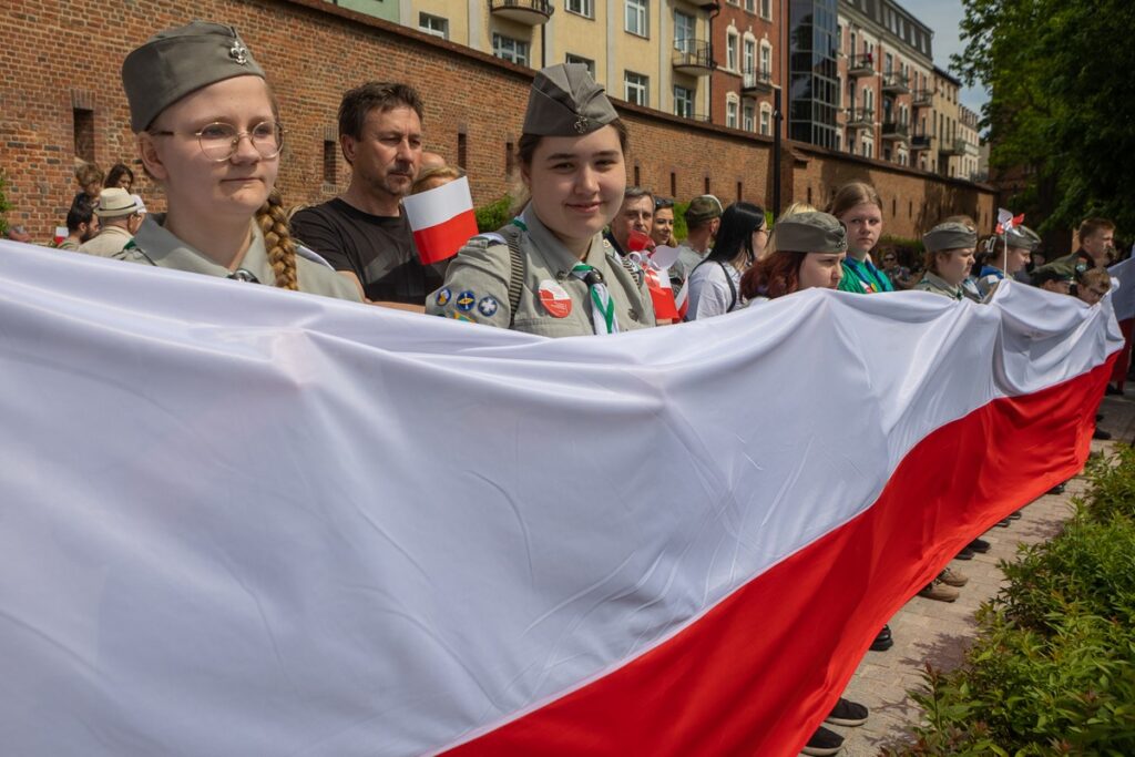 Obchody Dnia Flagi w 2025 r., fot. Mikołaj Kuras dla UMWKP