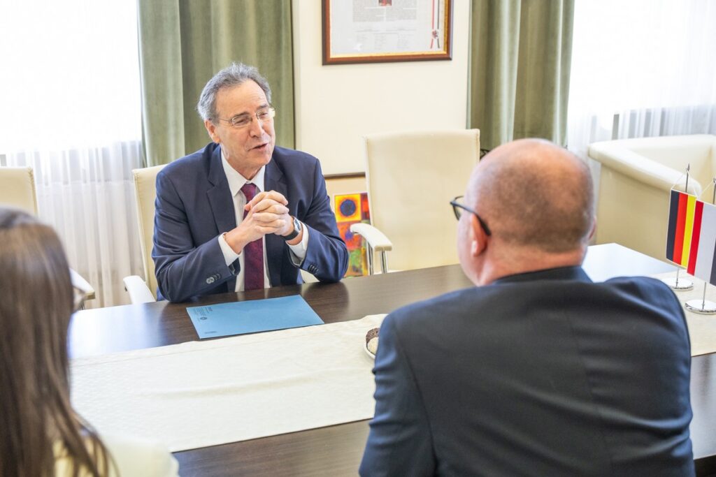 Visit of German Ambassador Miguel Berger. Photo: Andrzej Goiński / UMWKP