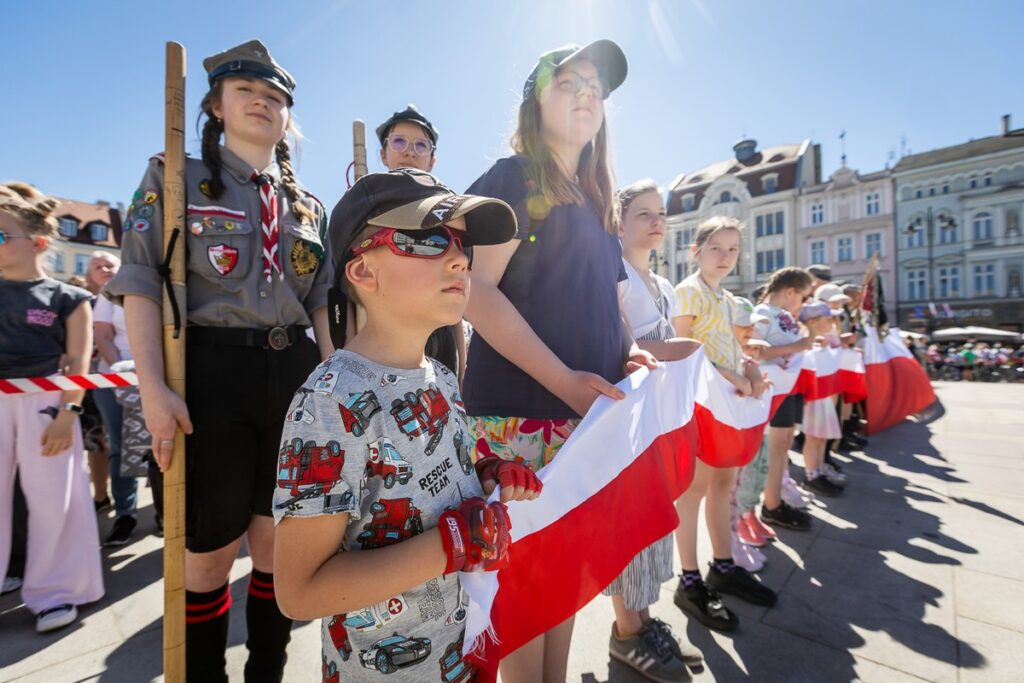 Wojewódzkie obchody Dnia Flagi, Bydgoszcz, fot. Tomasz Czachorowski/eventphoto dla UMWKP