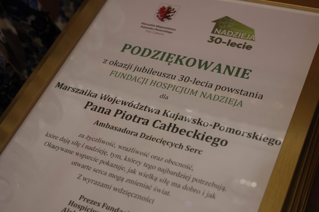 Anniversary celebration of the Fundacja Hospicjum Nadzieja, photo by Mikołaj Kuras for the UMWKP