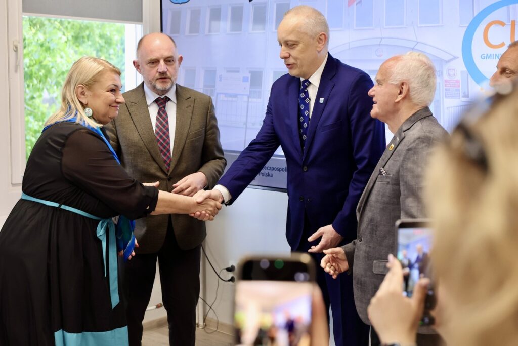 Visit to the Social Services Centre in Inowrocław, photo by Andrzej Goiński/UMWKP