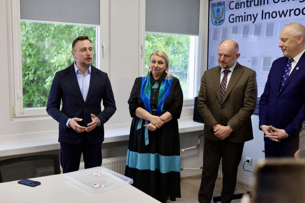 Visit to the Social Services Centre in Inowrocław, photo by Andrzej Goiński/UMWKP