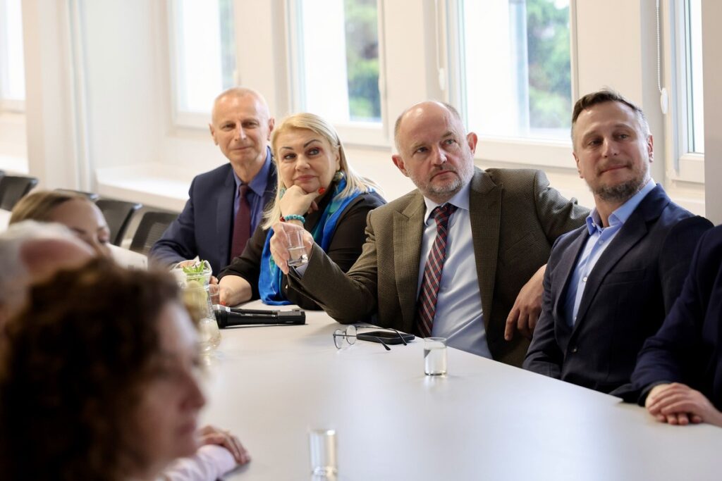 Visit to the Social Services Centre in Inowrocław, photo by Andrzej Goiński/UMWKP
