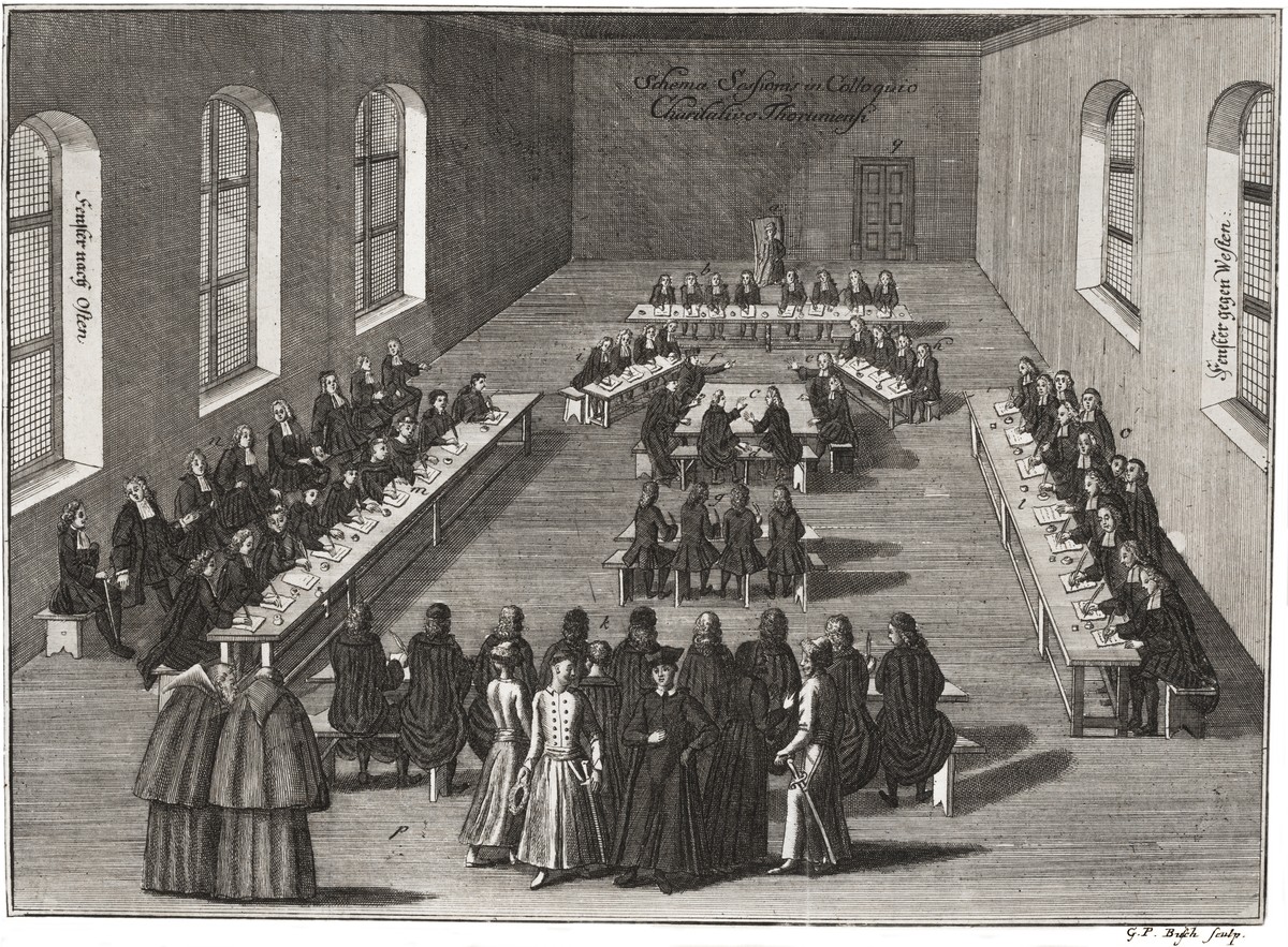 Colloquium Charitativum A.D. 1645 wg ryciny z epoki