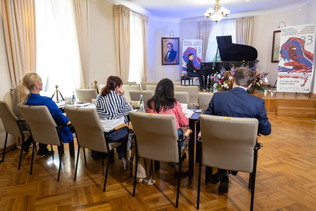 Przesłuchania 33. Międzynarodowego Konkursu Pianistycznego im. Fryderyka Chopina dla Dzieci i Młodzieży w Szafarni. Fot. Szymon Zdziebło tarantoga.pl dla UMWKP