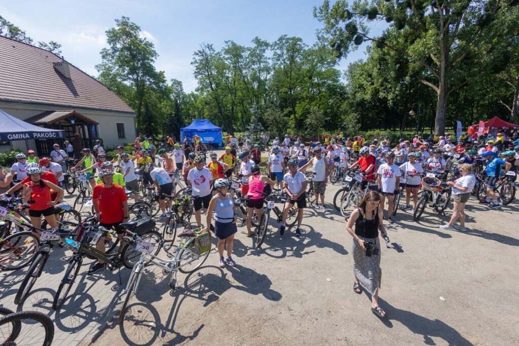 Rajd rowerowy z cyklu „Kujawsko-Pomorskie na rowery” Pakość-Kościelec, fot. Mikołaj Kuras dla UMWKP