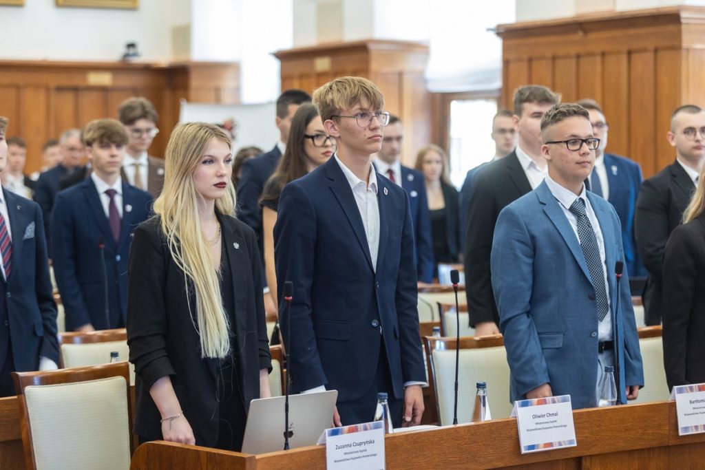 Inaugural session of the Youth Regional Parliament of the Kujawsko-Pomorskie Region (3rd term), photo by Mikołaj Kuras for UMWKP