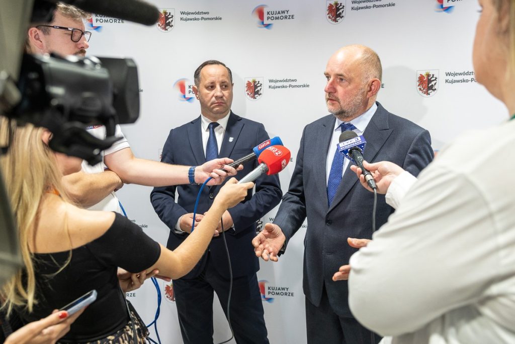 Konferencja ws. wpisania zespołu zabytkowej warzelni soli w Ciechocinku na Listę Światowego Dziedzictwa UNESCO, fot. Szymon Zdziebło/tarantoga.pl dla UMWKP