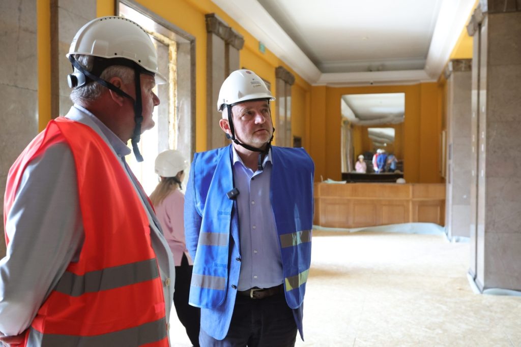 Site visit to the Pomeranian Philharmonic investment project, photo by Tomasz Czachorowski/eventphoto for UMWKP