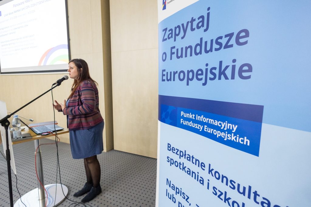 Spotkanie informacyjne nt. europejskiego wsparcia dla NGO-sów, fot. Mikołaj Kuras dla UMWKP