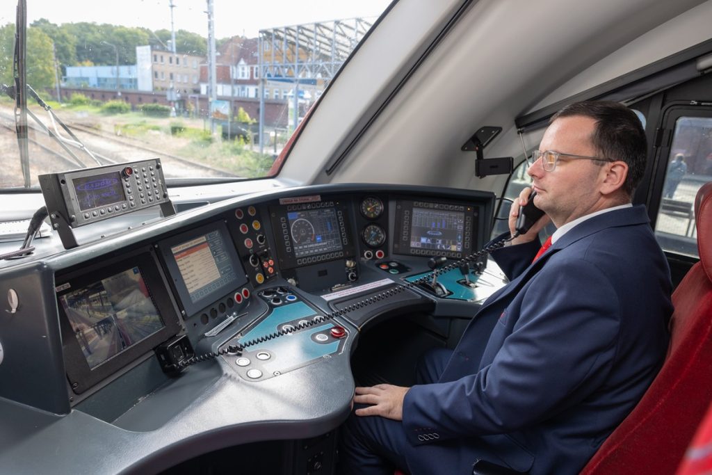 System łączności w pociągach Polregio, fot. Mikołaj Kuras dla UMWKP