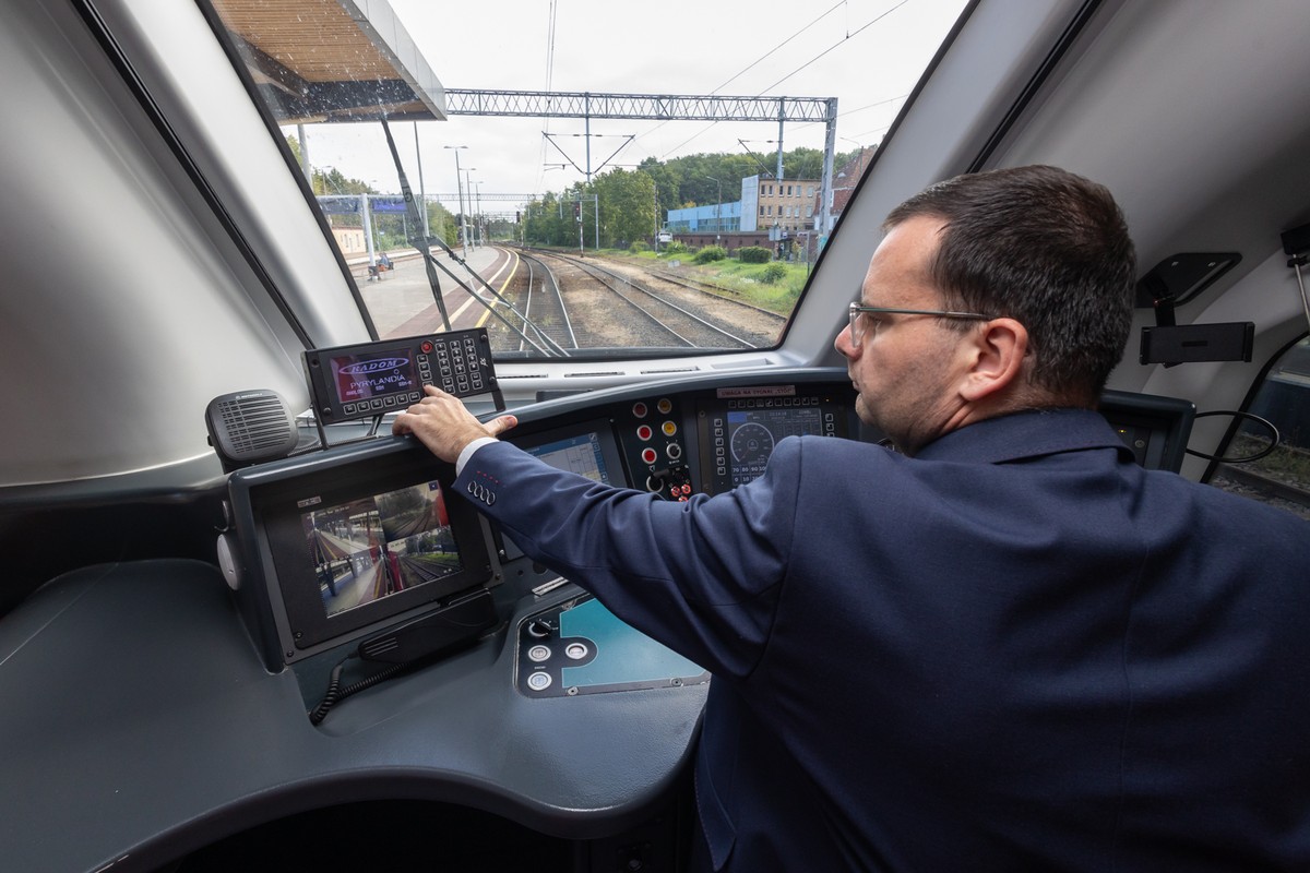 System łączności w pociągach Polregio, fot. Mikołaj Kuras dla UMWKP