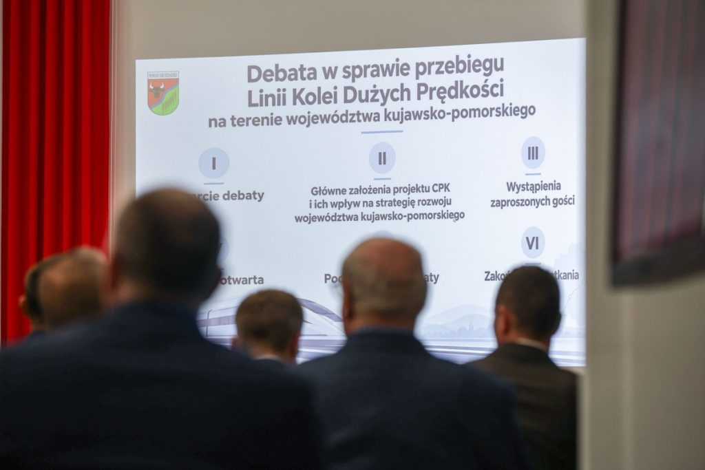 Spotkanie w sprawie Kolei Dużych Prędkości, fot. Szymon Zdziebło/tarantoga.pl dla UMWKP
