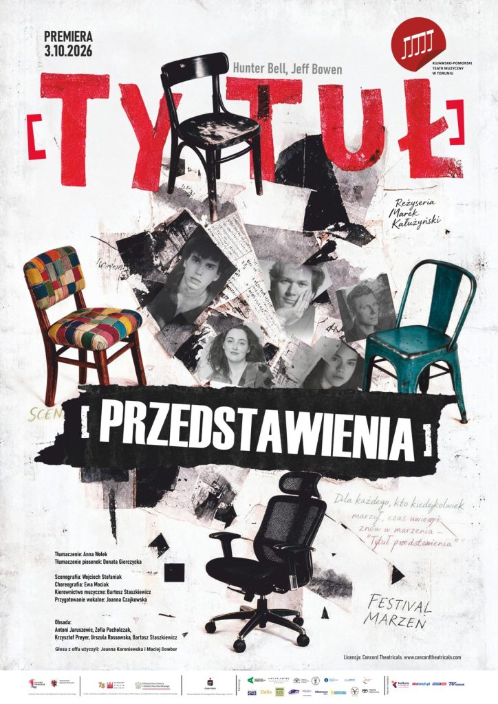 Plakat musicalu Tytuł Przedstawienia, fot. Teatr Muzyczny w Toruniu