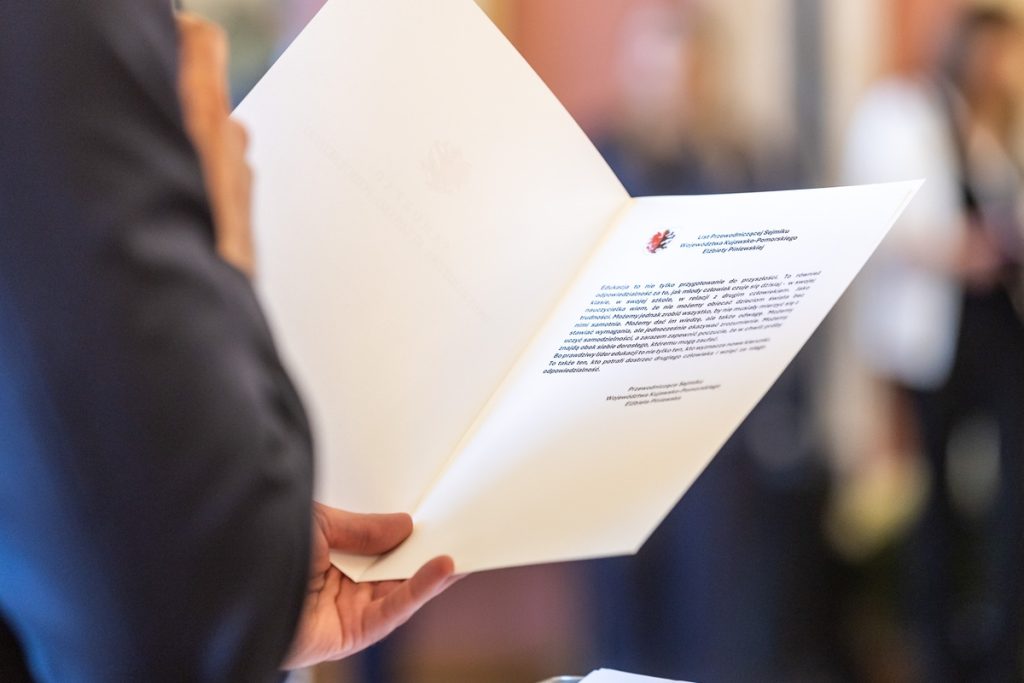 Rozstrzygnięcie konkursu Kujawsko-Pomorski Lider Edukacji, fot. Szymon Zdziebło/tarantoga.pl dla UMWKP