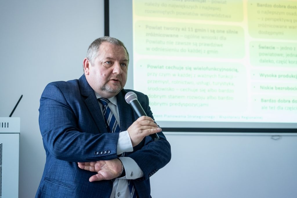 Spotkanie z samorządowcami powiatu świeckiego w sprawie strategii rozwoju województwa 2030+, fot. Tomasz Czachorowski/eventphoto dla UMWKP