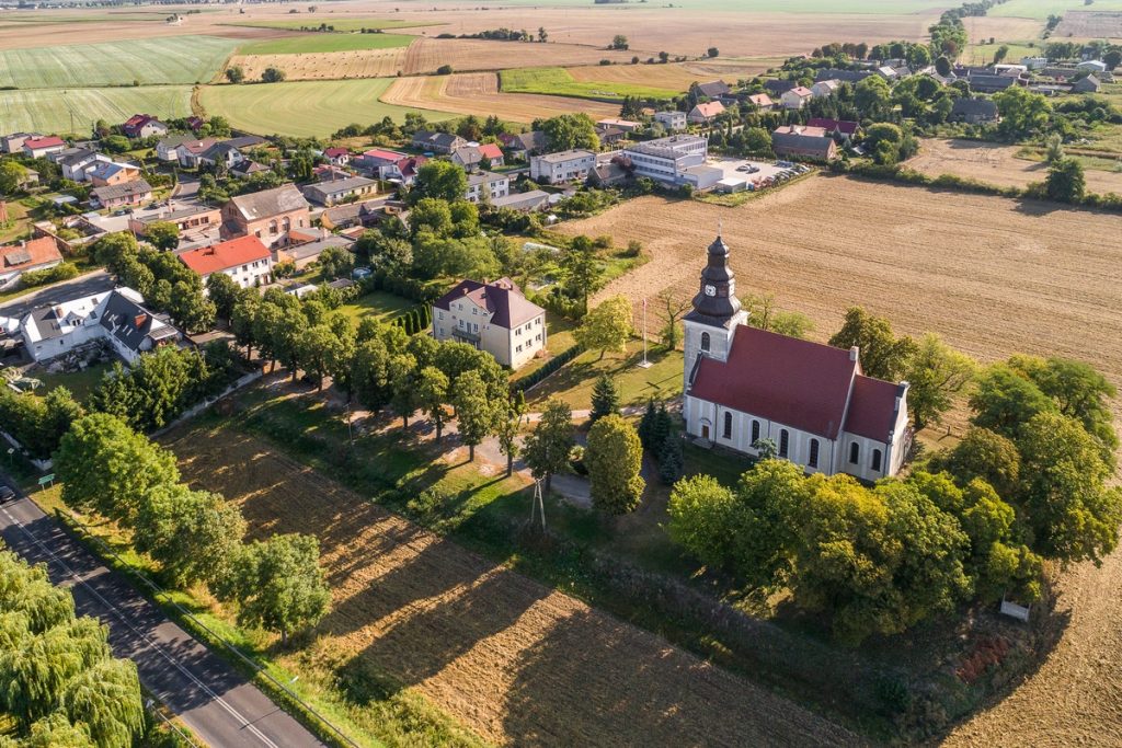 Dąbrowa z lotu ptaka, Szymon Zdziebło/tarantoga.pl dla UMWKP