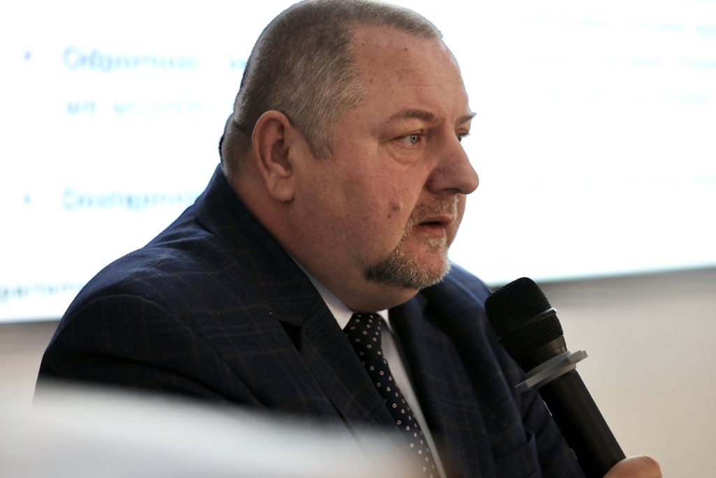 Spotkanie w Starostwie Powiatowym w Mogilnie, fot. Andrzej Goiński/UMWKP