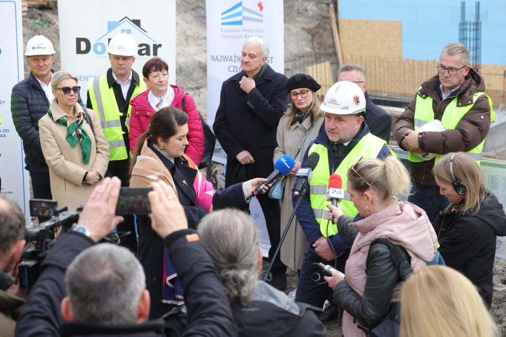 Ceremonia wbicia pierwszej łopaty na budowie Centrum Zdrowia Psychicznego, fot. Tomasz Czachorowski/eventphoto dla UMWKP