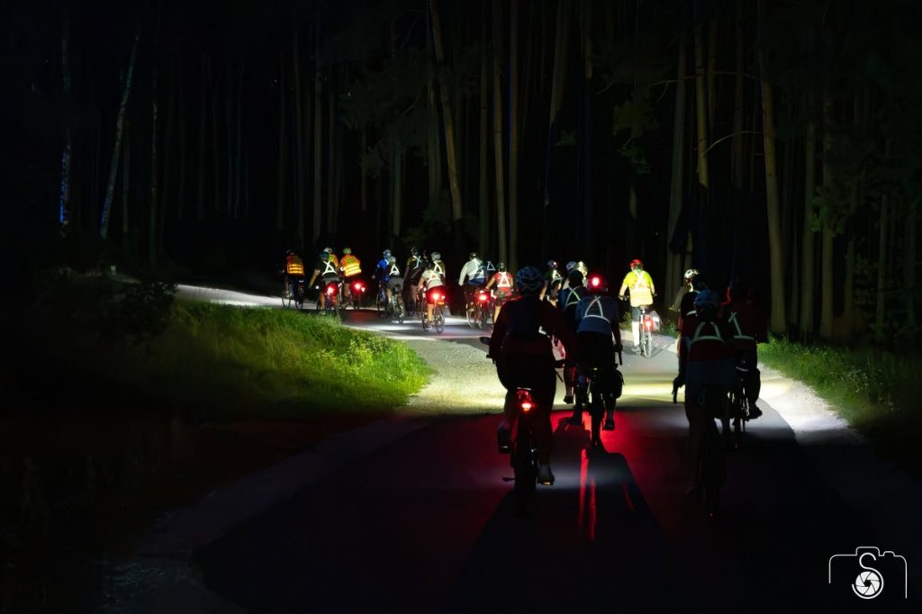 Nocny rajd rowerowy, fot. ED foto