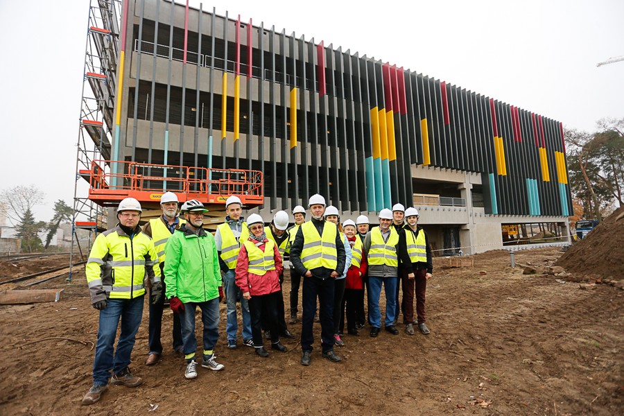 22.10.2017 r., Po raz kolejny mieszkańcy regionu mieli okazję zobaczyć postępy na budowie szpitala zespolonego na Bielanach, fot. Mikołaj Kuras