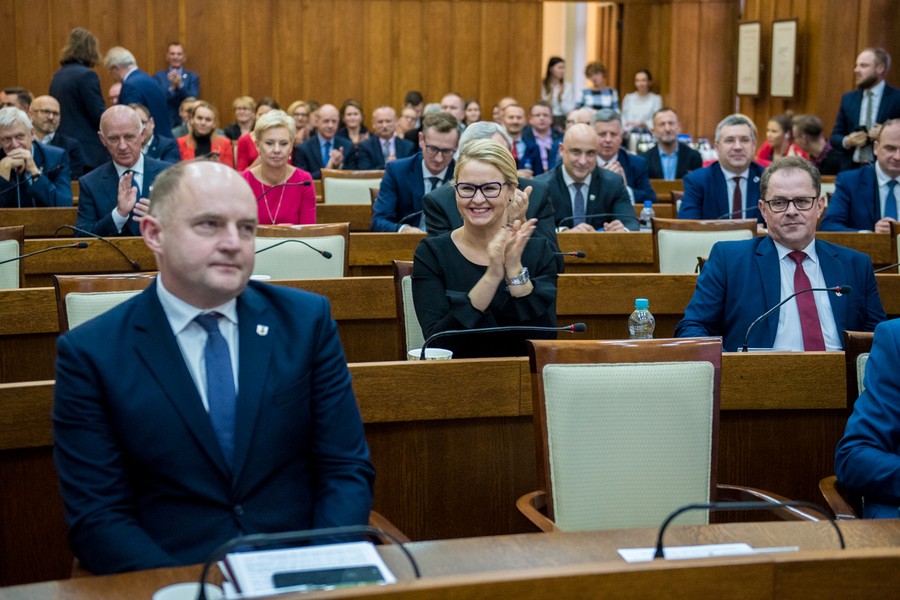 Pierwsza sesja sejmiku województwa nowej kadencji, fot. Łukasz Piecyk