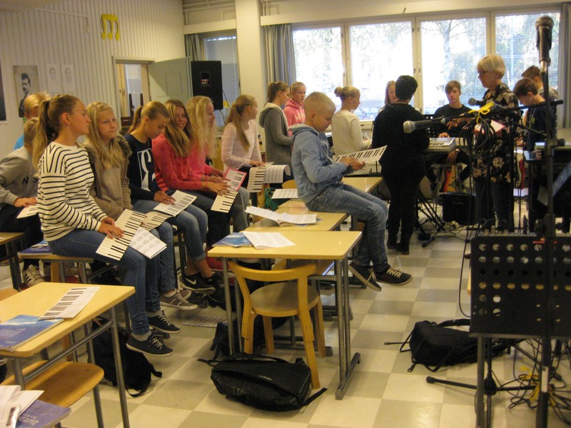 Lekcje muzyki w szkole w Rauma