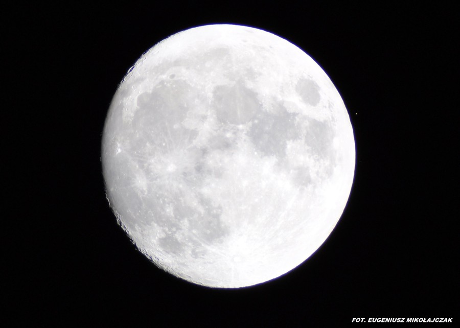 Zakrycie Aldebarana przez Księżyc, fot. Eugeniusz Mikołajczak