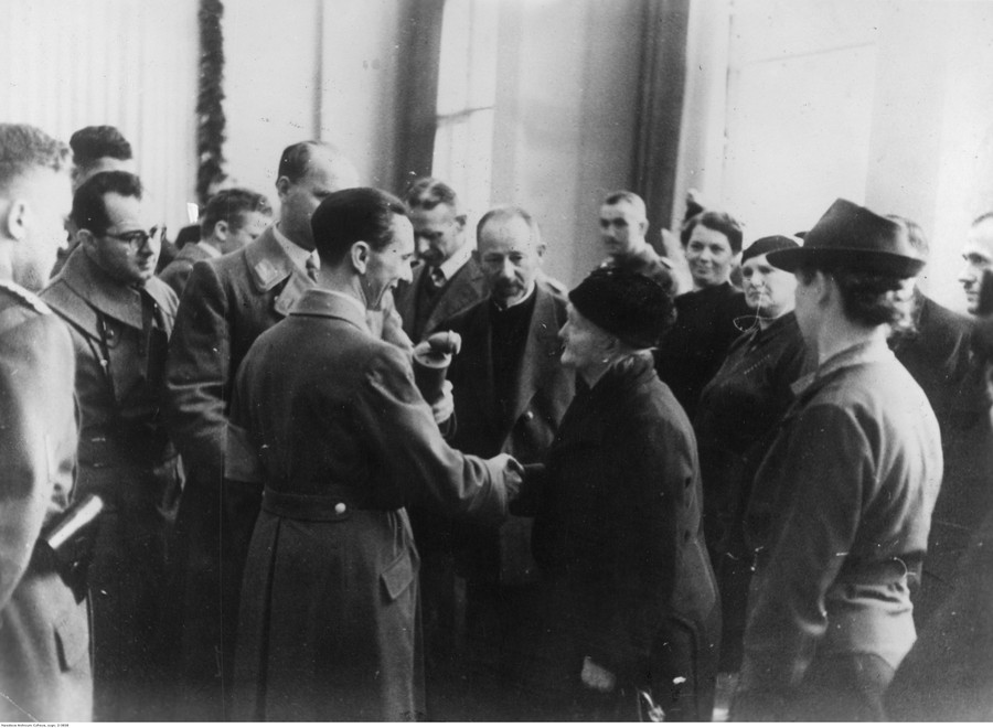 Spotkanie Josepha Goebbelsa z Volskdeutschami w Bydgosczy, 1939 NAC
