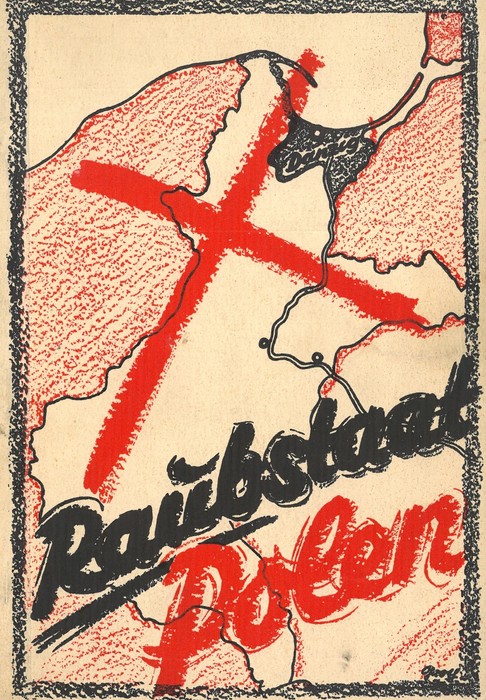 Okładka niemieckiej książki propagandowej Polska państwo grabieżca z 1939 r.