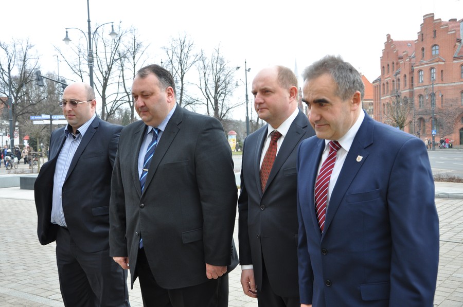 Delegacja gruzińskiego regionu Imereti, 2 marca 2015r. , fot. Tymoteusz Tymiński 
