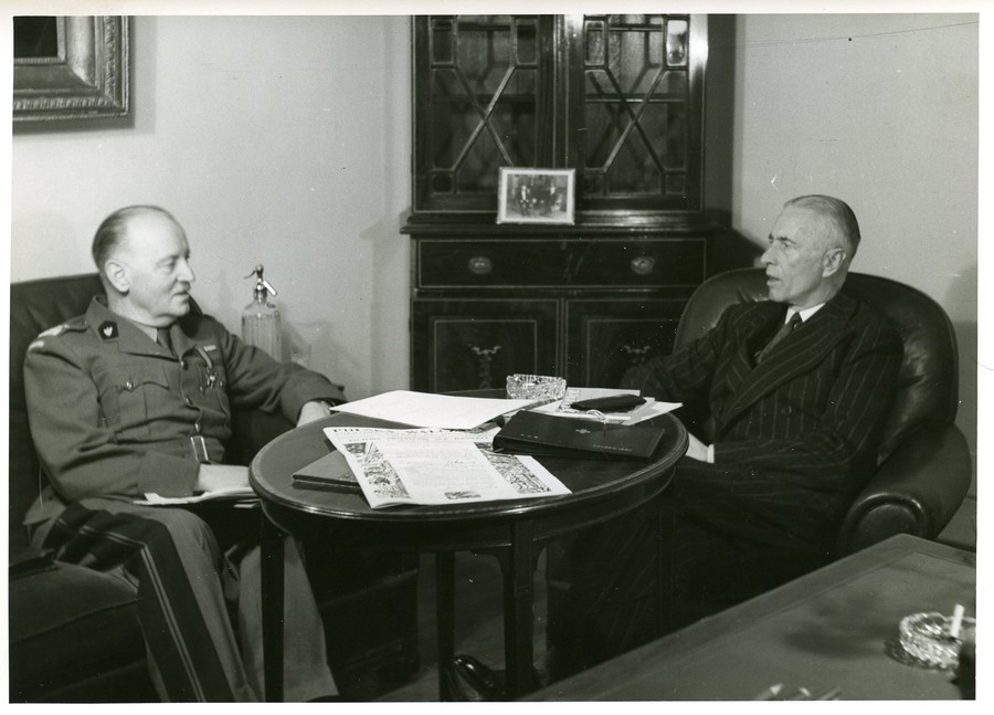 W. Raczkiewicz i gen. W. Sikorski, 1942, fot. Archiwum Emigracji UMK