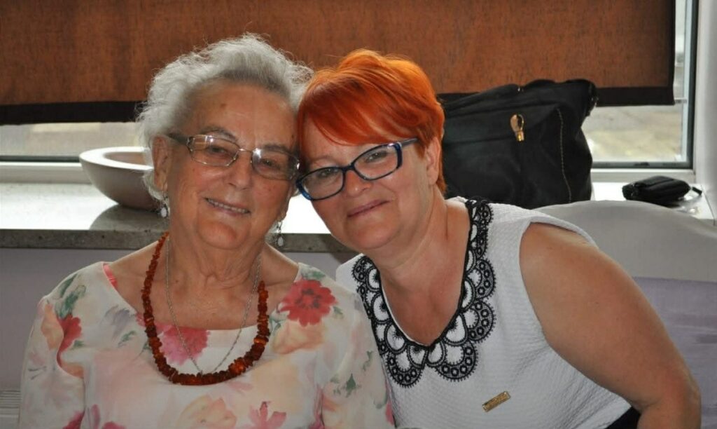 Irena Brall z córką Barbarą, fot. z archiwum rodzinnego