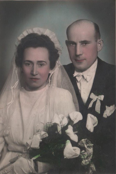 Janina Lewandowska z mężem, zdjęcie nadesłane przez rodzinę