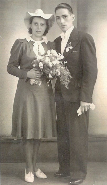 Zdjęcie ślubne Władysławy i Pawła Szajbe fot. archiwum prywatne